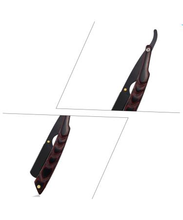 Frcolor Foldable Stainless Steel Hairdresser Razor Holder for Beard Shaving - Rustproof Manual Razor Stand 15x13cm - Black - Buy Online on GoSupps.com