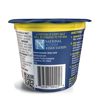 Muscle Mac Microwavable Mega Cups | 20g Protein/Serving | Real Cheese | Non-GMO (12 Cups) - Buy Online on GoSupps.com