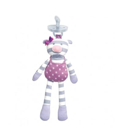 Apple Park Organic Farm Buddies Penny Pig Pacifier Buddy - Hypoallergenic 100% Cotton Baby Toy - Buy Online on GoSupps.com