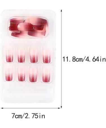 dijiusidy False Nail Perfect Matching Simple to Wear Fingernail Full Coverage Press Type Strong Viscosity Adjustable Paster Type 30 F741 Type 30 F741 - Buy Online on GoSupps.com