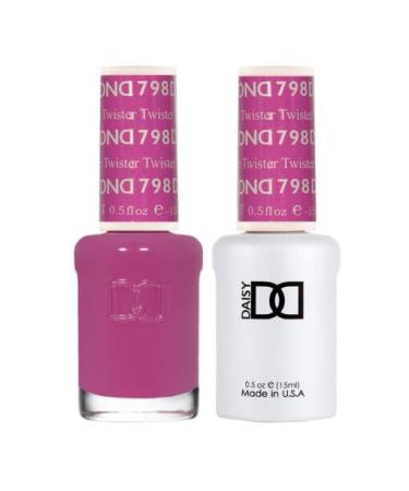 DND Duo 798 Twister - Gel & Matching Lacquer Polish Set (DNDDIASY-798T) 0.5 Ounce