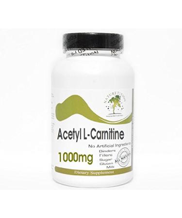 Acetyl L-Carnitine 1000mg 200 Capsules - No Additives Naturetition Supplements