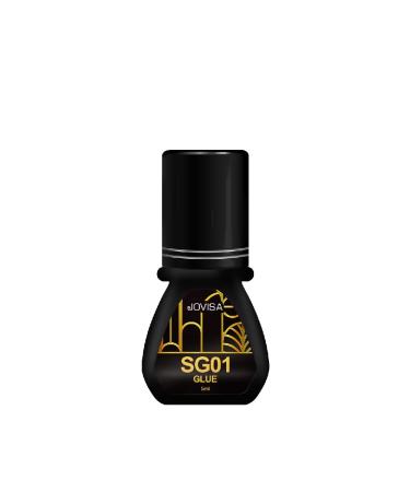 JOVISA SG01 Eyelash Extension Glue 1.5 Seconds Drying Time 6-7 Weeks Long Retention 50 60% RH Ideal Humidity Professional Use Only 5ml