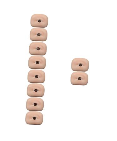 Didiseaon 10 Pcs Eye Practice Skin Eyeshadow Silicone Makeup Skin Professional Makeup Skin Major Props 6.5x4.9cm x5pcs As Shownx5pcs