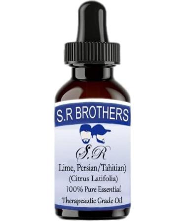SRBrothers 100% Pure Lime Persian Tahitian Essential Oil (15ml) - Therapeutic Quality Citrus Latifolia International Shipping - Buy Online on GoSupps.com