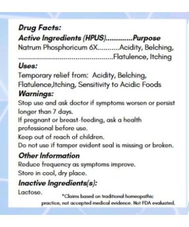 Buy Natrum Phosphoricum 6X - Homeopathic Trituration 900 Tablets (90g) | International Shipping Available - Buy Online on GoSupps.com