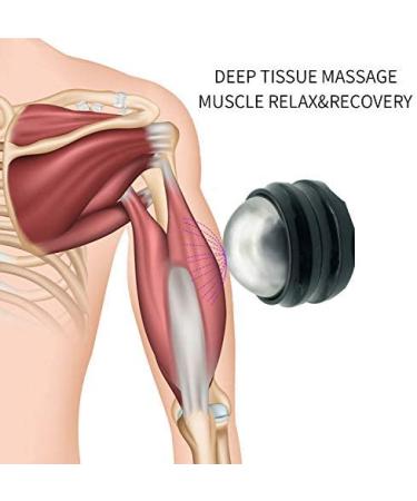 Cryosphere Cold Massage Roller Ball - Relief for Inflammation & Swelling, Muscle Recovery and Relaxation - Black - Buy Online on GoSupps.com