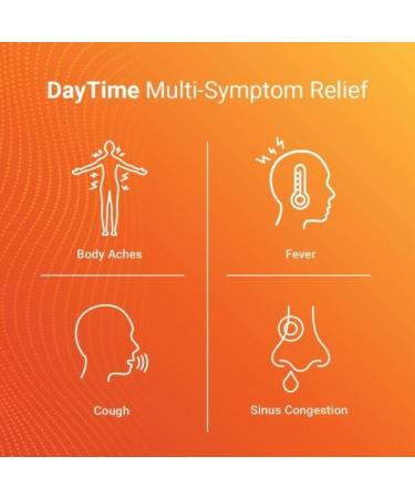 AXIV Day & Night Cold & Flu Medicine Combo Pack Softgels Daytime & Nighttime Relief for Headache Fever Sore Throat Minor Aches & Pains & Cough 48 Softgels - Buy Online on GoSupps.com