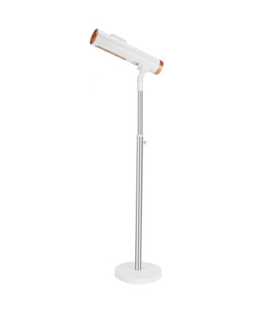 Hair Dryer CoralBoxer Hair dryer stand hands free standProfessional Floor-standing Height adjustable Angle adjustable A New Way To Use Hair Dryers 2 Temps & 2 Speeds 356x230x2480mm(White Gold)
