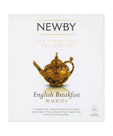 6X Newby Teas English Breakfast Silken Pyramids 38g