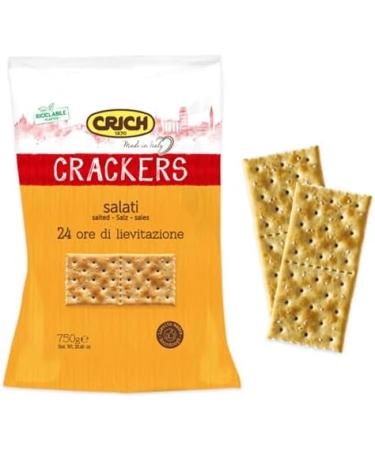  Italian Gourmet E.R. Set of 3 Crich Crackers Salads Savoury Snackers Rich in Fibre Crackers with Salt Grains and Sourdough 750 g + Polpa di Pomodoro Italian Gourmet Polpa di Pomodoro 400 g Box - Buy Online on GoSupps.com
