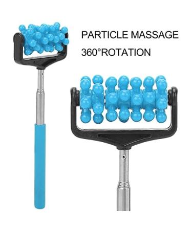 Telescopic Back Massage Device - Adjustable Muscle Roller for Relaxation | Sky Blue - Buy Online on GoSupps.com