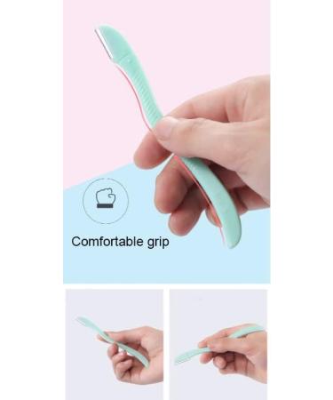 ZHANGXIAOQUAN LINGYUE 3 Pcs Eyebrow Shaver Eyebrow Shave Hair Removal Blades Trimmer Shaper Remover Beauty Knife for Women(PINK YELLOW GREEN) - Buy Online on GoSupps.com
