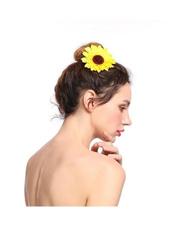 Boys Sunflower Hair Clips | Stylish Hair Accessories for Kids & Women - Yellow Headdress - Buy Online on GoSupps.com