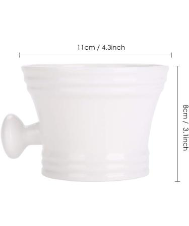 Plastic Shaving Bowl for Shaving Soap - White | Premium Shaving Soap Bowls for a Smooth Shave | International Shipping Available - Buy Online on GoSupps.com