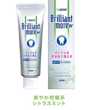 Lion Dent Brilliant More W Toothpaste 90g Citrus Mint - Buy Online on GoSupps.com