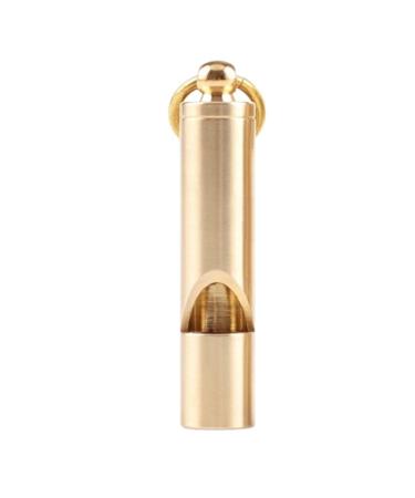 Loudest Brass Whistle | Best Premium Emergency Whistle | One Piece | Outdoor Survival Whistle | On Key-Chain or Hang Around Your Neck and Carry it Anywhere!