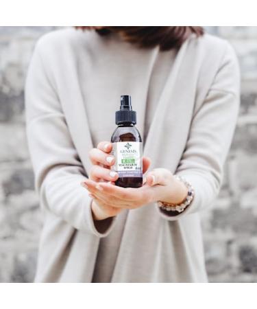 Genesis Organic Magnesium Spray 4oz Lavender Infused Pure Magnesium Oil for Foot Care Relaxation and Restful Sleep Natural Made in USA - Buy Online on GoSupps.com