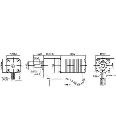 STEPPERONLINE 19:1 Planetary Gearbox Nema 8 Stepper Motor Geared Stepper Motor - Buy Online on GoSupps.com