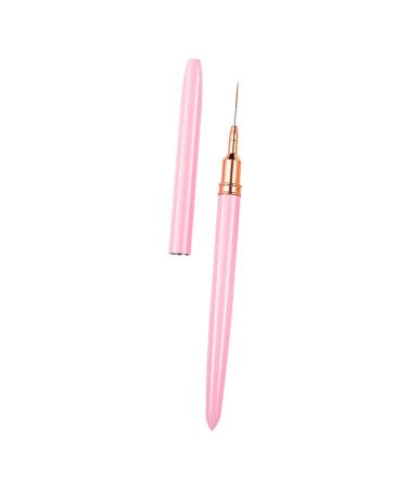 minkissy Pedicure Tools Nail Art Drawing Pen Pinceles Para Acrilico U as Para U as Acrilicas Manicure Tools Professional Nail Liner Brush Nail Liner Pen Nail Tech Must Haves Paint Pen 17.9x1cm Pink 2