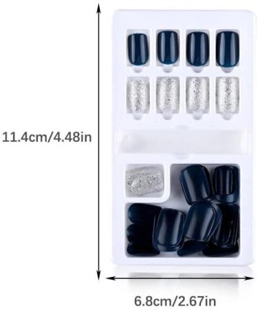 dijiusidy 1 Set Glue on Nails Medium Length Toe Press on Stick Solid Color Art Decals Beauty Tool Salon Supplies DIY Manicure Kit Type13 F635 Type13 F635 - Buy Online on GoSupps.com
