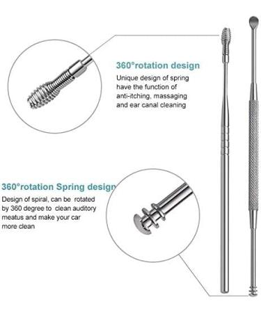 VAKERR Earwax Removal Kit - 8 Piece Ear Cleaning Tool Set for Adults with Curette, Remover Tool, Brush, and Storage Bag - Buy Online on GoSupps.com