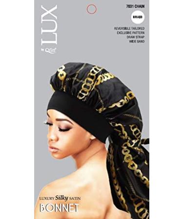 LUX by Qfitt SILK PATTERN BONNET (BRAID CHAIN)