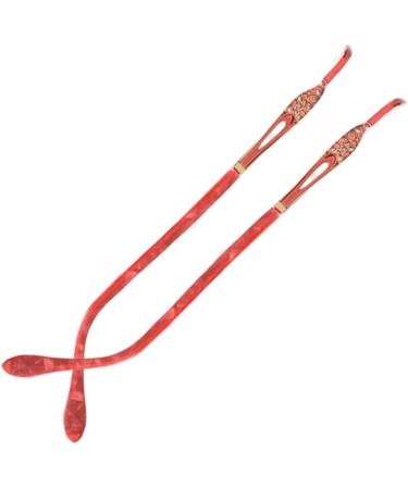 Epasha ironing goggles spare bracket frame glasses broken brakes 1 pair of metal glasses replacement bracket-strass-stray frame legs for women red
