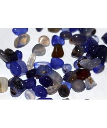 2.2lb Natural Large Blue Agate Quartz Crystal Tumbled Stone JZIGTDEM - Buy Online on GoSupps.com