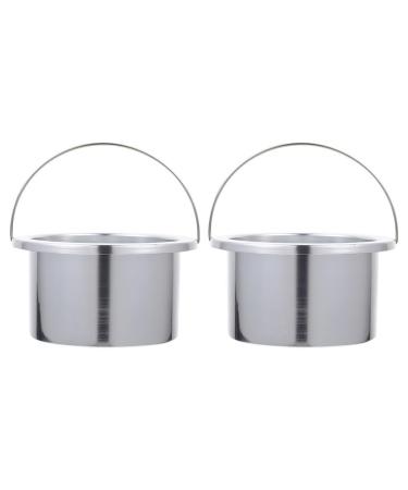 Villcase Candle production kit 2 pieces of wax heating accessories Wax warmer Interior pan of universal melting pots for butter products aluminum bowl heating pot interior pot container