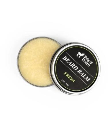 Pete & Pedro FRESH Beard Balm - 100% Natural Light-Hold Hydrating & Soothing | Musk & Teak Wood Scent | As Seen on Shark Tank | Shop Internationally | 2 oz - Buy Online on GoSupps.com