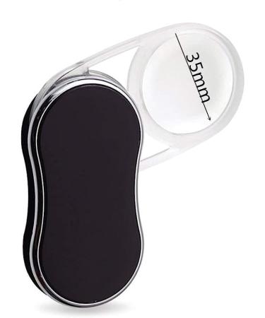 Magnifying Glass Mini Foldable Hand Held Classic 3.5X Magnifier Quality Reading Aids Glasses for Partially Sighted or Anymagnifier/Black Comfortable Anniversary - Buy Online on GoSupps.com