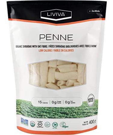 Organic Shirataki Penne Pasta with Oat Fiber - Low-Calorie, Non-GMO, Gluten-Free, Keto Certified (Pack of 6) - Buy Online on GoSupps.com