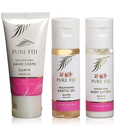 Buy Pure Fiji Nourishing Trio | Ideal Spa Bath Gift Set for Women | Travel Kit with Exotic Body Oil Hydrating Lotion & Hand Cream - Guava Scent - Buy Online on GoSupps.com