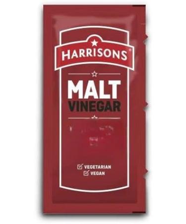Harrisons Malt Vinegar Sauce Sachet | Suitable for Vegetarians and Vegan | Soya Garlic & Gluten Free | Distinctive Slightly Sweet & Malty Flavor | 350 Sachets - Buy Online on GoSupps.com