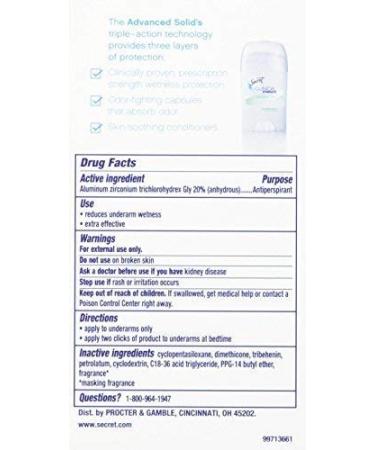 Secret Clinical Strength Soft Solid Sensitive Unscented Deodorant 1.6 oz - Gentle Protection (1 Pack) - Buy Online on GoSupps.com