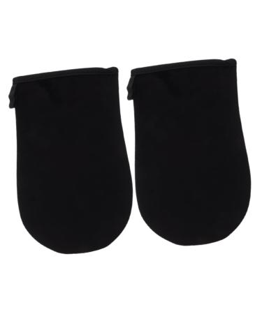 FOMIYES 1pair Self Glove Comfortable Fabric Tanning Mitt for Application Soft Self Tanning Applicator for Effortless and Even Coverage
