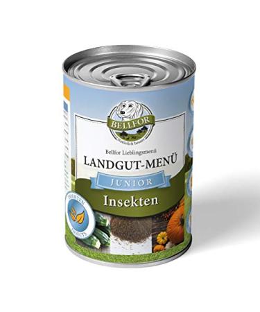 Bellfor Landgut-Menu Junior Hypoallergenic Wet Food with Insects for Puppies 400 g, Ideal for Feeding Growing Dogs