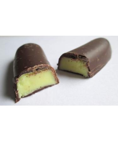 10 famous Czech jellies with 8% banana flavor, dipped in 26% dark chocolate.