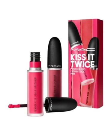 MAC Kiss It Twice Powder Kiss Liquid Duo: Pink
