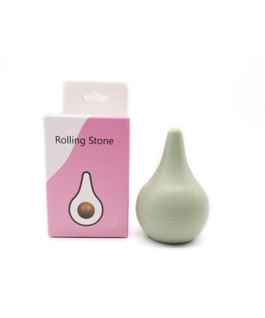irene inevent Facial Oil Absorbing Roller Stone Beauty Rolling Removal Stick Reusable Portable Forehead Absorption Cleaning Remover Green