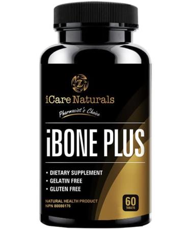 Supplements for BONES - Hair Nails & Skin Support - with Calcium Magnesium Zinc Vitamin D3 K1 Plus. Halal Gluten-Free Gelatin-Free - 60 Tablets. - Buy Online on GoSupps.com