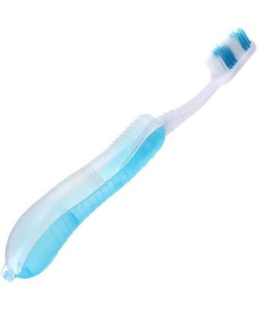 Portable Travel Folding Toothbrush with Soft Medium Bristles - Ideal for Camping - Compact & Convenient - Buy Online on GoSupps.com