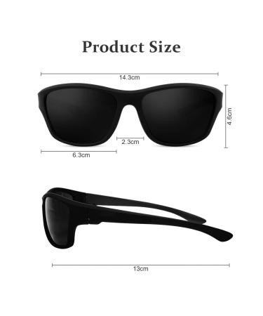 Uraqt Polarized Sports Glasses - Lightweight UV 400 Protection Sunglasses for Men & Women | Ideal for Cycling Fishing & Golf - Buy Online on GoSupps.com