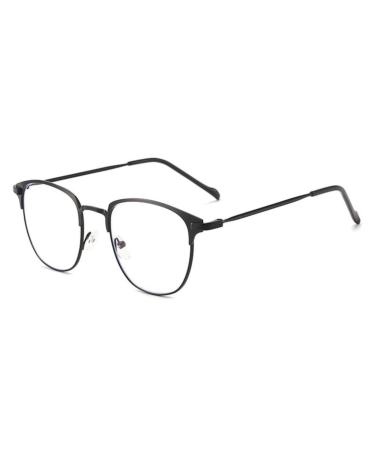 Forki's reading glasses unisex square polygon glasses for men and women metal frames glasses monochrome glasses short-sighted glasses -1.0-2.2 a -2.0