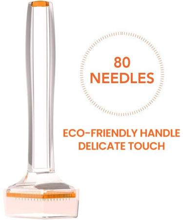 Derma Stamp for Beard and Hair Growth INCELLICE Dermastamp 1.5mm 80 Titanium Microneedling Stamp Individual Golden Needles for Face Body Skin Care Improve Essence Absorption 80 Pins Stamp-1.5mm - Buy Online on GoSupps.com