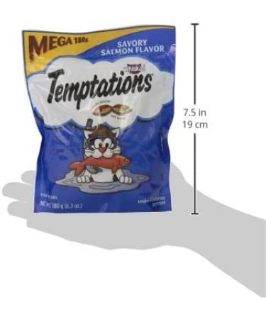 Whiskas Temptations Cat Treats - Savory Salmon Flavor (6.3 Oz) - Buy Online on GoSupps.com