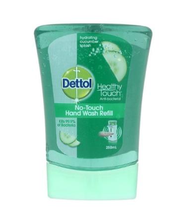 Dettol No-Touch Hand Wash Refill Hydrating Cucumber Splash 5 x 250ml Cucumber 250 ml (Pack of 5)