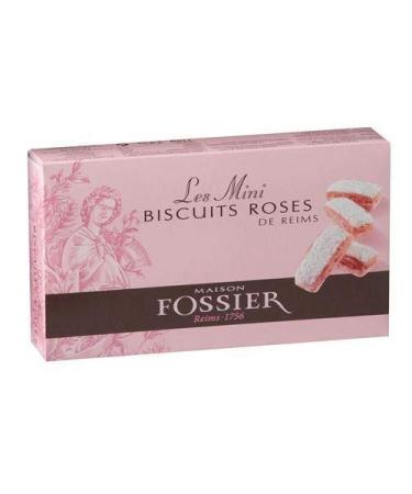 BISCUITS FOSSIER - Mini Pink Biscuits From Reims 110G - Pack Of 4 - Sold Per Pack
