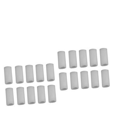 FRCOLOR 20 Pcs Finger Sleeve Protector Finger Support Band Silicone Thumb Protector Thumb Protection Finger Protection Whitex2pcs mediumx2pcs